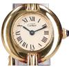 Cartier 590002 161550 Must Colisee Vermeil SM Quartz Watches Gold/Bordeaux alligator strapUsed