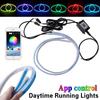 2X RGB 60cm Car Flexible Tube LED Strip Daytime Runnning DRL Light Headlight