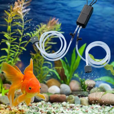 Pompe à oxygène pour aquarium Pompe à air pour aquarium USB Compresseur d'air silencieux pour aquarium Aérateur Accessoires portables pour aquarium
