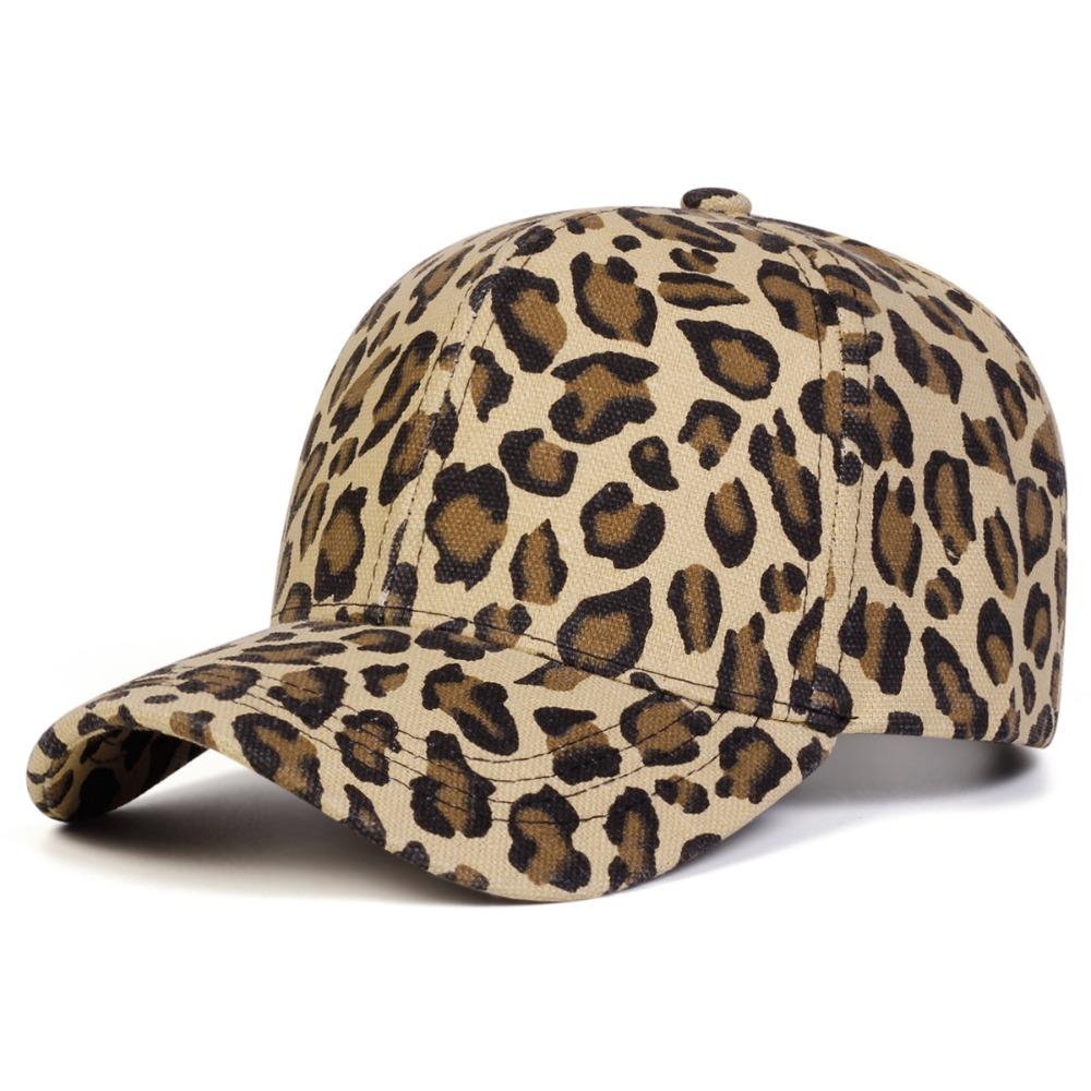 Visors Leopard Print Baseball Caps Vintage Sunshade Peaked Baseball Hats Adjustable Hiphop Style Sunshade Peaked Caps Men Women