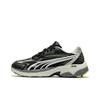 Teveris Nitro Noughties Fabric Leather Sports Low-Top Lifestyle Shoes Unisex Sneaker Black 388920-07
