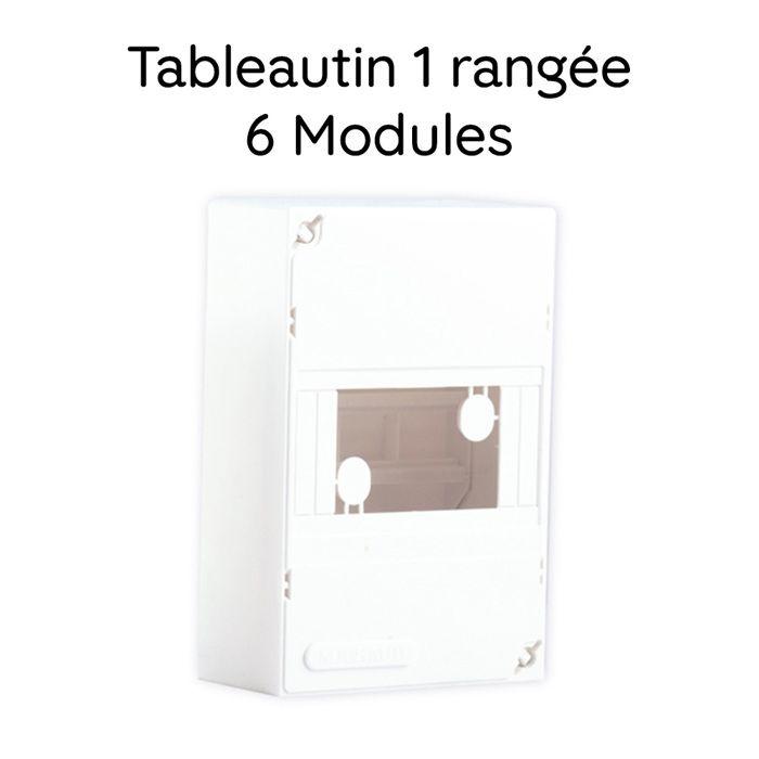 Tableautin électrique 1 rangée 6 modules