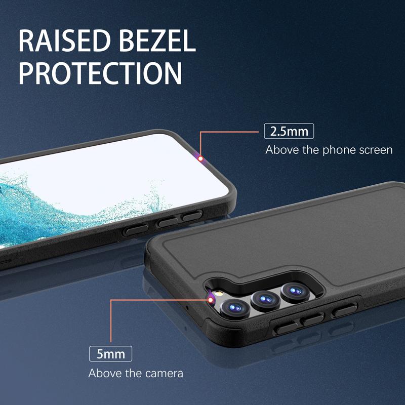Non-Slip Fitted Armor Case for Samsung Galaxy A55 A 55 5G S24 Ultra S23 Plus S22 Dual Layer 2 In 1 Phone Accessories Covers