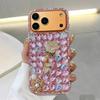 Glitzer Strass Handyhülle Für XiaoMi 15 Ultra 14 Pro 14T 14A Plus 13 Lite 13T 12 12T 12S 12X 5G Rosa Kristall Diamant Rosenblüten Design
