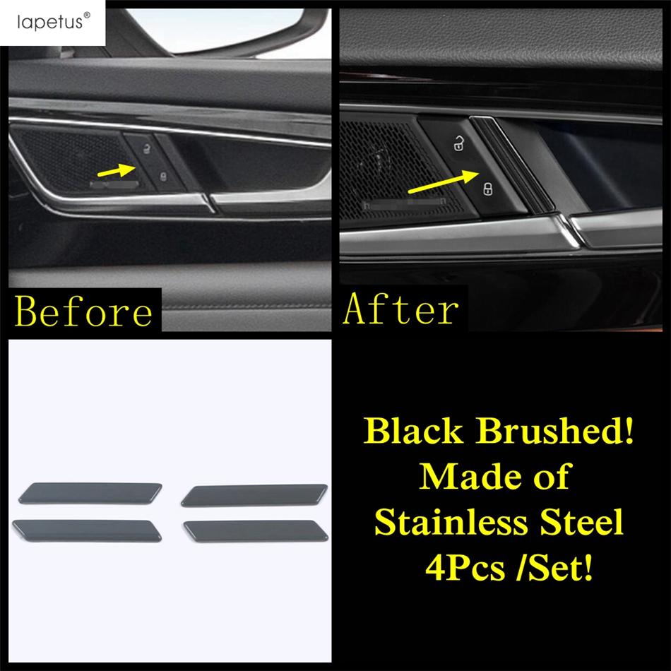 Window Lift AC Air Vent Head Lamp Gear Panel Cover Trim For VW Volkswagen Atlas / Teramont   Stainless Steel Accessories