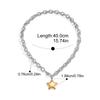 Yori Gold Silver Colorblock Polished Five-Pointed Star Pendant Necklace 18K PVD Plated Waterproof Popular Jewelry Wholesale