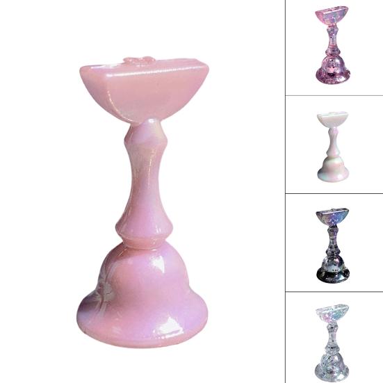 Yousheng 5Pcs Nail Display Stands Compact Size Non-Slip Reusable Smooth Surface Multipurpose Present Nail Art Plastic DIY Manicure