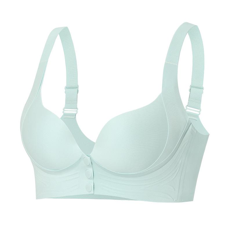 New fashionable non-marking pull-together front buckle underwear women's no steel ring small breasts show large collection breast bra