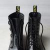 Belle & Sofa AZIPP Lace-Up Boots, Size M, Black, 8-Eye Zipper, Full Pair, Military Boots, Airsoft, Motorcycle Boots, Made in Japan