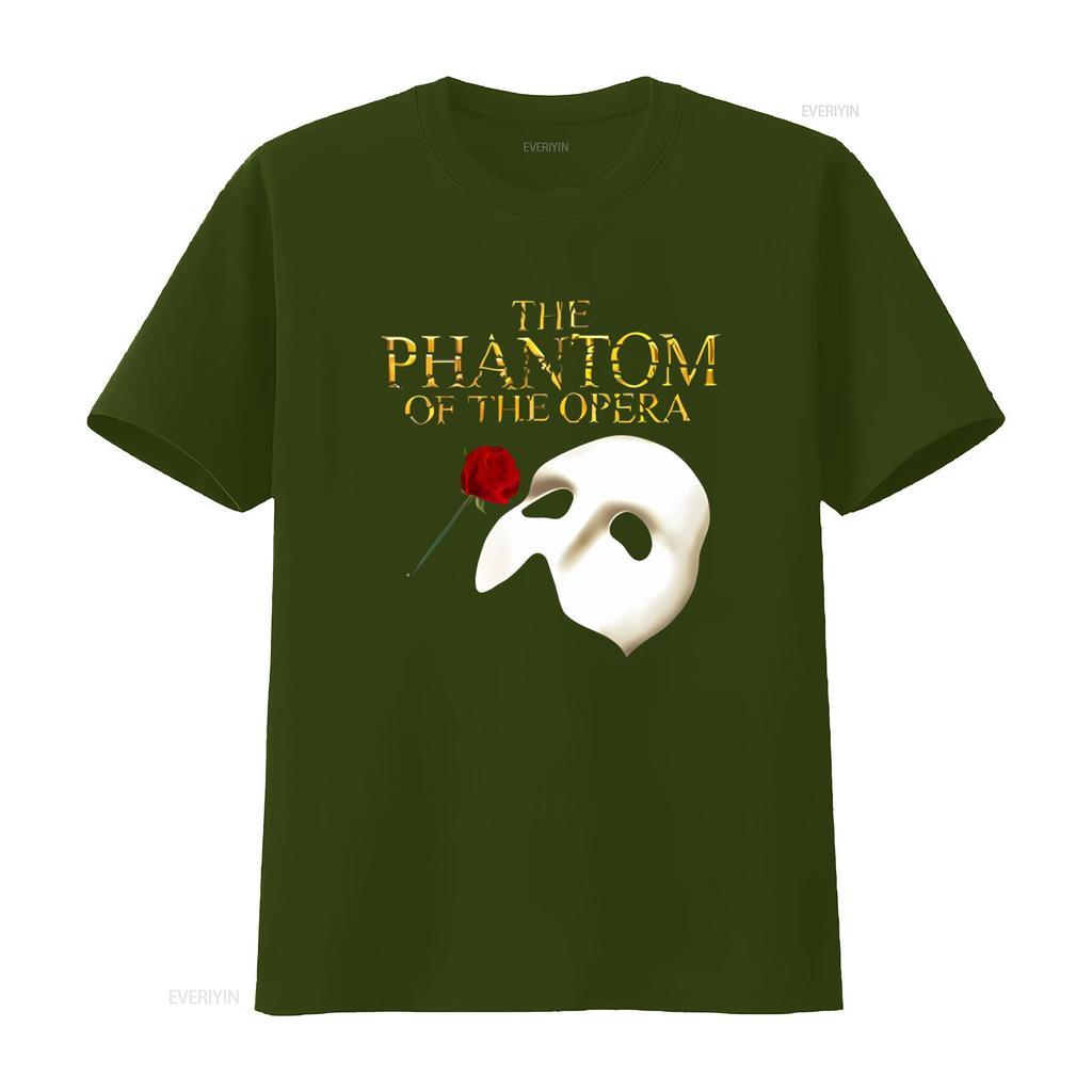 Phantom Of The Opera Musical Logo Unisexs White T Shirt Size S 3xl Stylish Comfortable Unique Design Vintage Washed Casual