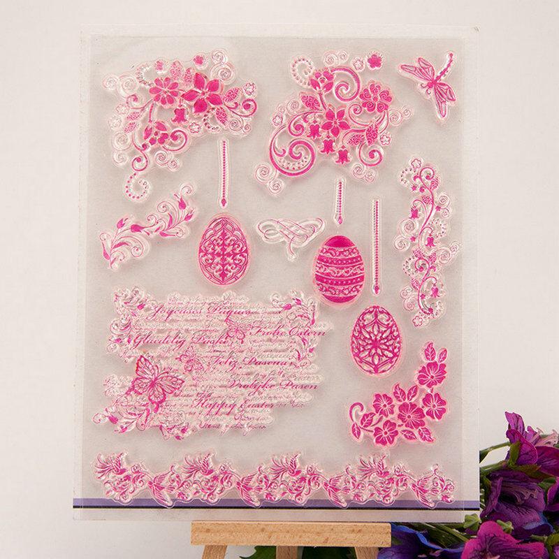 Merry Christmas Transparent Silicone Clear Stamps for Seal DIY Scrapbooking Album Paper Card Stamp Lantern Flower Lace
