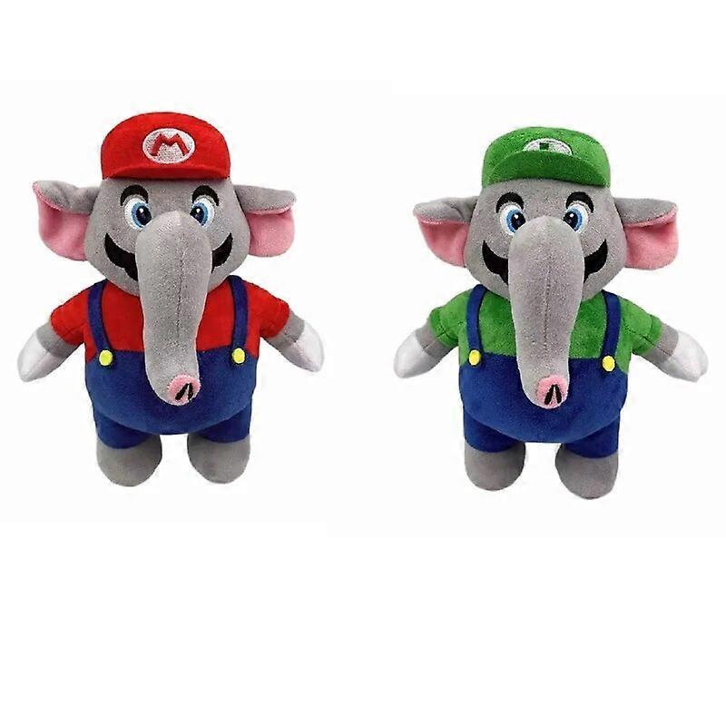 27cm Super Mario Wonder Plush New Elephant Mario Plush Cartoon Styles Toy Luigi Mario Wonder Plush Dolls Kids Christmas Gifts