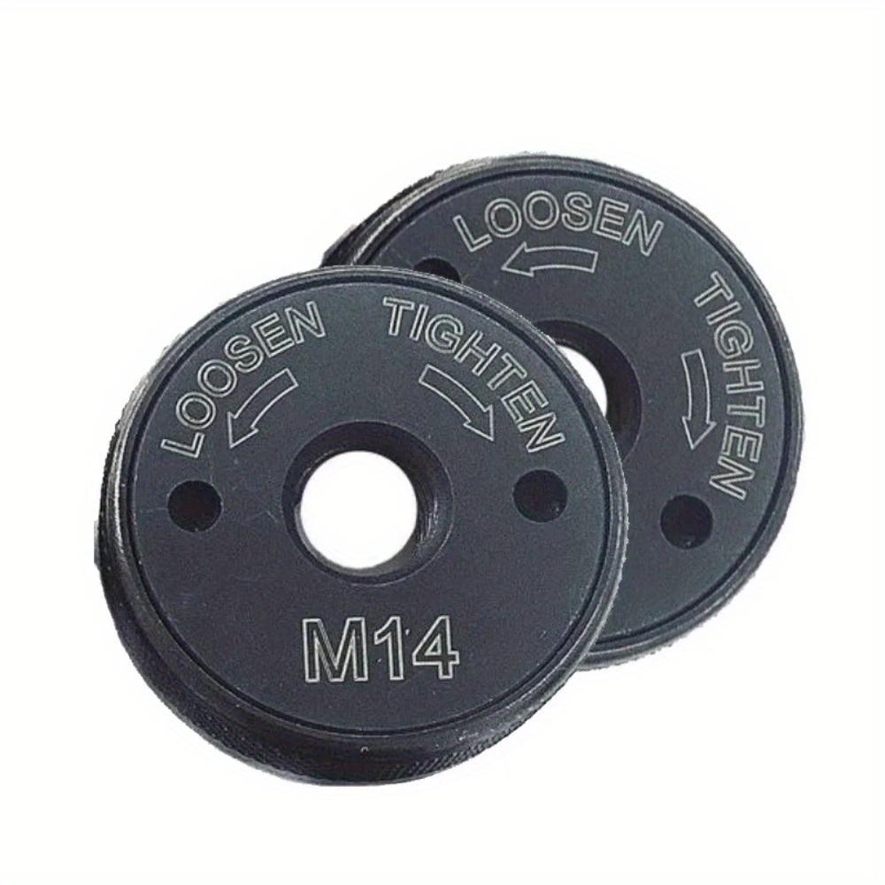 1pc M10/M14/5-8/11 Thread Quick Release Flange Nut for Angle Grinder - Heavy-Duty Metal Clamping Flange with Locking Nut Pressing Plate,Secure Tool