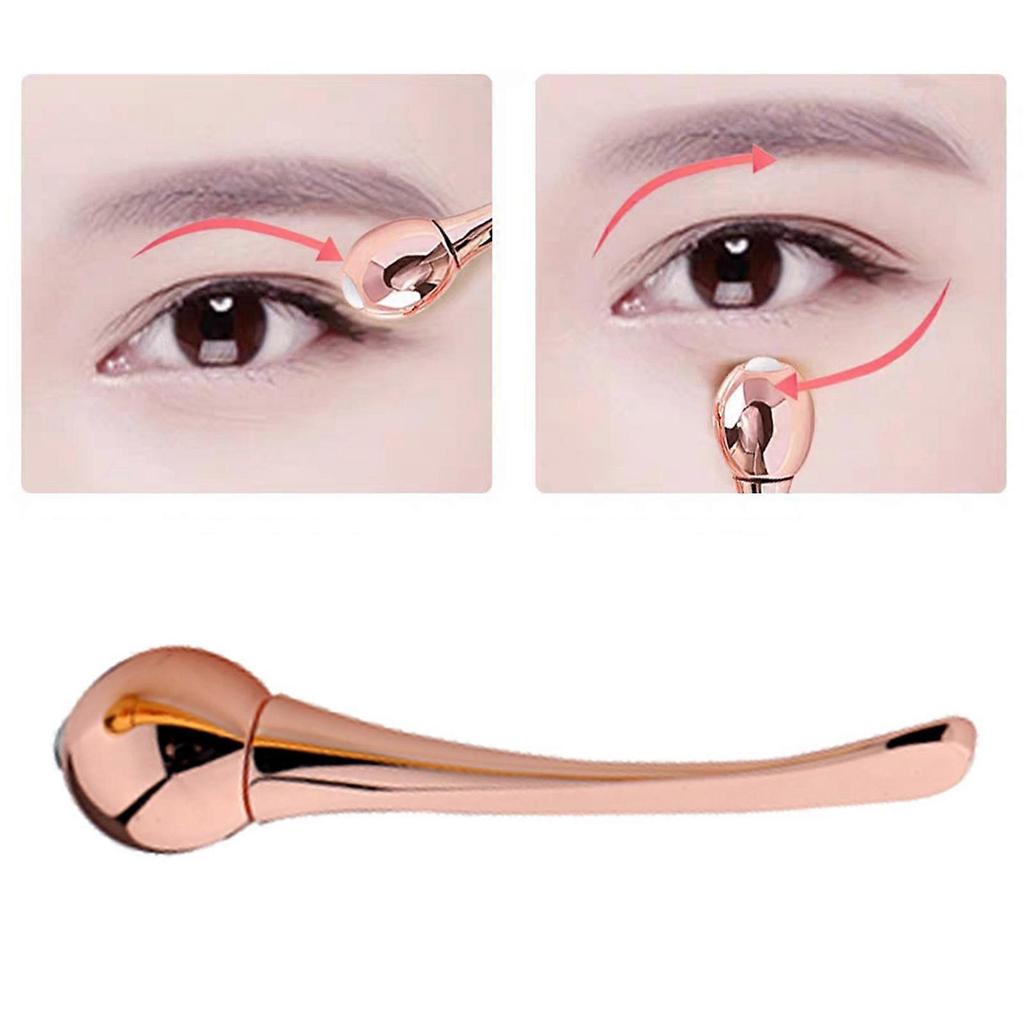 2Pcs Eye Massagers Improve Contours Safe Zinc Alloy T-shaped Facial Rollers for Gift QinHai