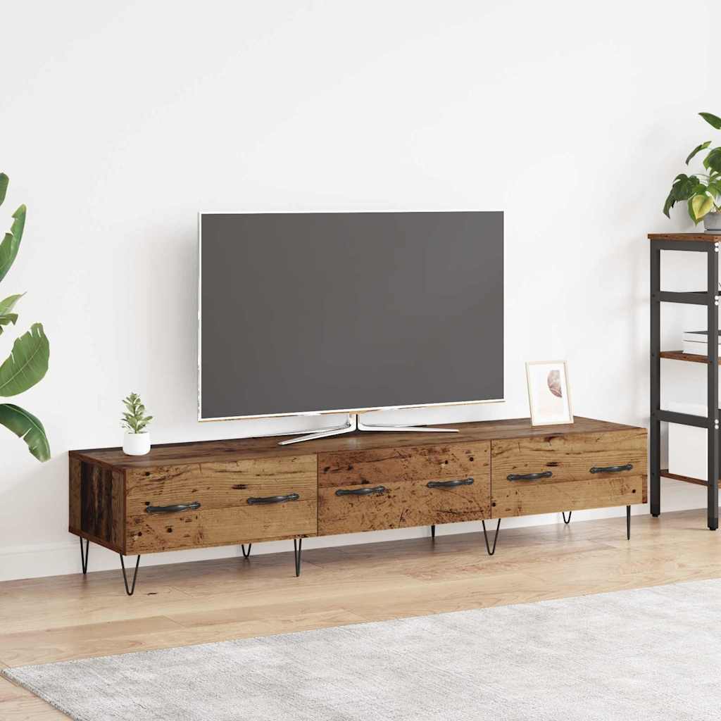 TV Stand Reclaimed Wood Look 150 x 36 x 30 cm Engineered Wood