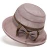 Hat Female Spring Thin Organza Mother Basin Hat Summer Breathable Sun Hat Sunscreen Bucket Hat