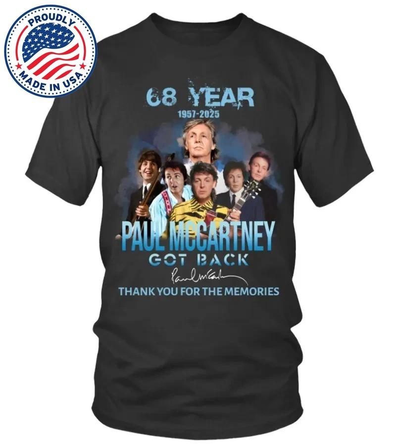 NEW!!! Paul Mccartney Merch Tour 2025 Anniversary Vintage T-Shirt S