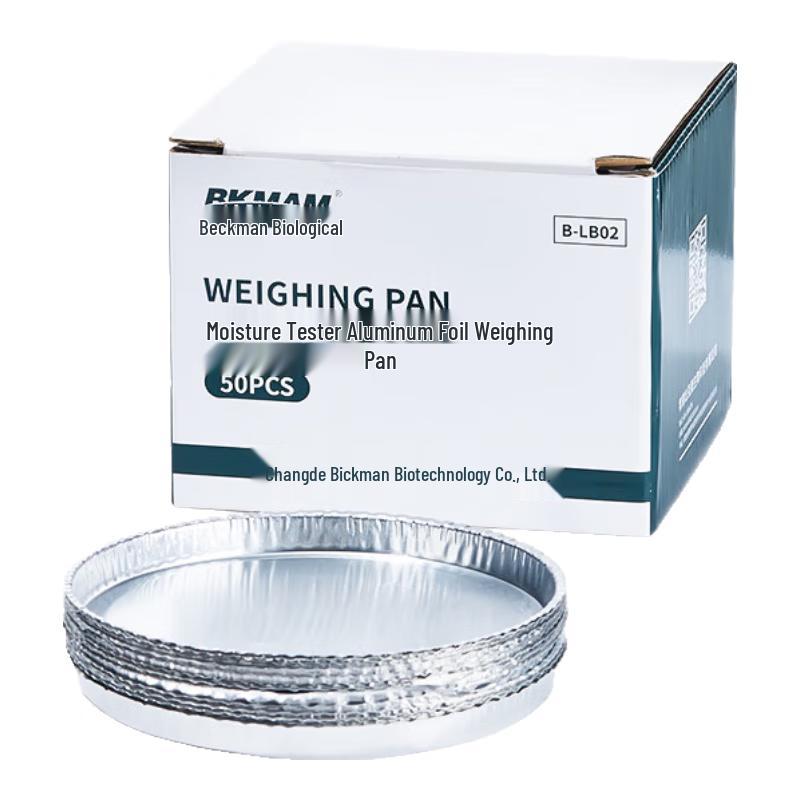 BKMAM Laboratory Aluminum Foil Weighing Pans 100x8mm