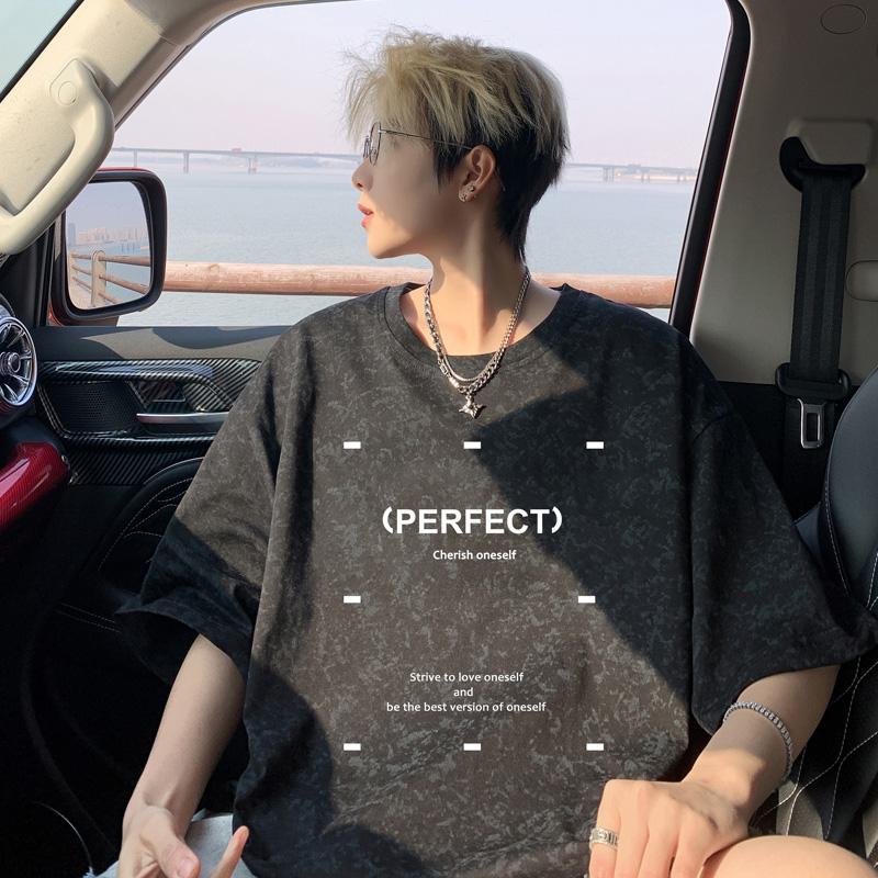 Unisexs Cotton Tshirt Big Size Letter Print Unisexs Oversized Graphic T Shirts Vintage Tee Shirts Casual Wear Summer Tshirt for Unisex