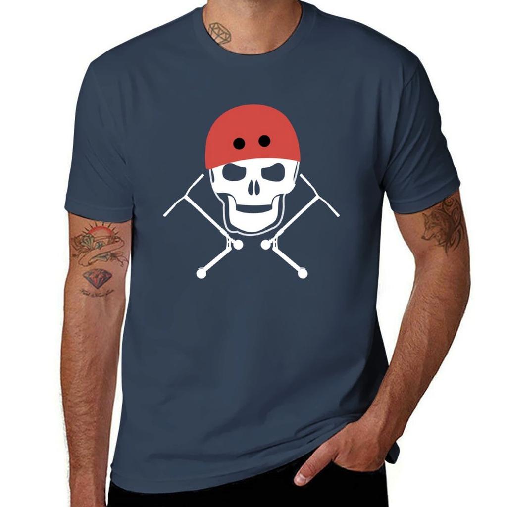 Scooter Skull New Tshirt Vintage Style Printed Top