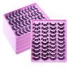 20 Pairs Of Mixed Imitation Mink False Eyelashes Naturally Curled Eyelashes Nude Makeup Thick Eyelashes