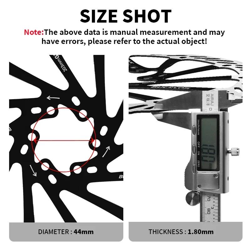 BUCKLOS Bike Brake Rotor G3 160mm 180mm 203mm Hydraulic Disc Brake Rotors with 6pcs Bolts for MTB Mountain Bicycle Accessories