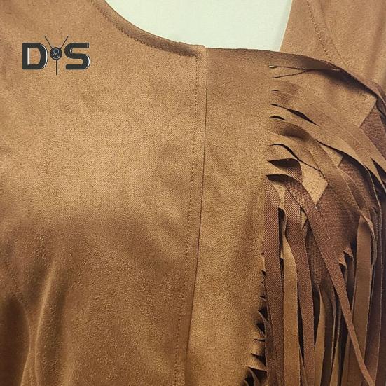 Kobiety kostium hipisowski stroje Retro rozkloszowane spodnie kamizelka z frędzlami zestaw opasek na Halloween Cosplay taniec w klubie nocnym