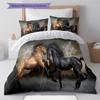 1PC Horse Bedding Quilt Set Quilt Cover Pillowcase Home Decoration Birthday Gift (1 * duvet cover + 15 * pillowcase, without core)