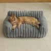 Bequemes Katzensofa Niedliches Weiches Katzenbett Katzenhaus Atmungsaktives Katzenbett Schlafkörbchen Geeignet für Große, Mittelgroße und Kleine Katzen, Gemütliches Haustiernest