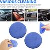 2Pcs Car Waxing Polish Sponges Round Pocket Microfiber Applicator Pads Foam Sponge for Auto Cleaning Washing Detailing Care