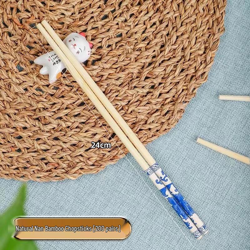 Miaoyunuo Blue and White Porcelain Disposable Premium Chopsticks