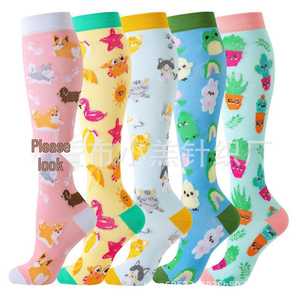 Unisex Long Compression Socks for Cycling, Running, and Marathon