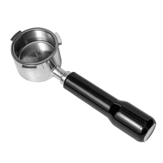 Portafiltru fără fund de 51 MM pentru aparate de cafea DeLonghi, Filtru din oțel inoxidabil 304 cu mâner, Instrument profesional pentru espresso pentru presare și extracție