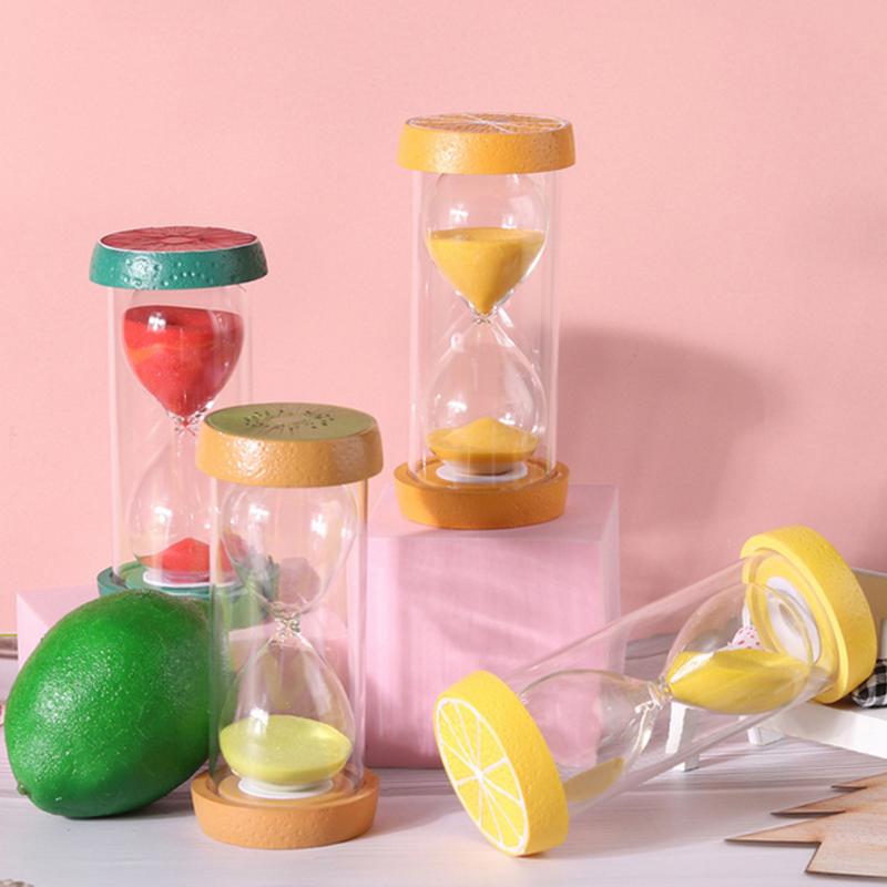 

45-60 минут творческие мультяшные фрукты песочные часы хронометрист отличительный дизайн таймер ремесло песочные часы студенческие анти-падение песочные часы