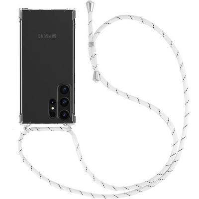 Protective Case - BOOLING - for Samsung Galaxy S23 Ultra - Flexible - White Cord - Reinforced Corners