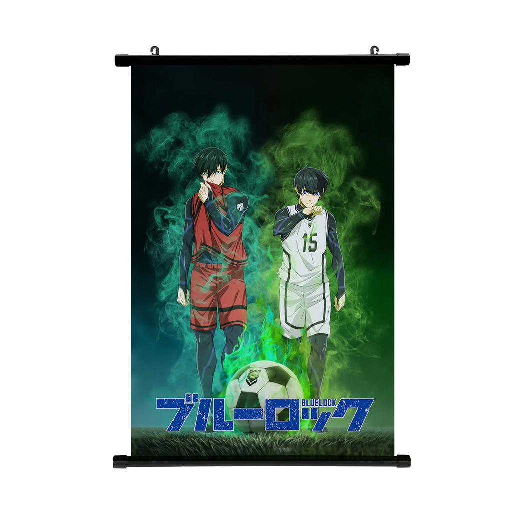 Anime Blue Lock Svitkový Plakát Isagi Yoichi Nagi Seishiro Umělecká Malba Závěsný Plakát Dětské Pokoje Samolepka na Zeď