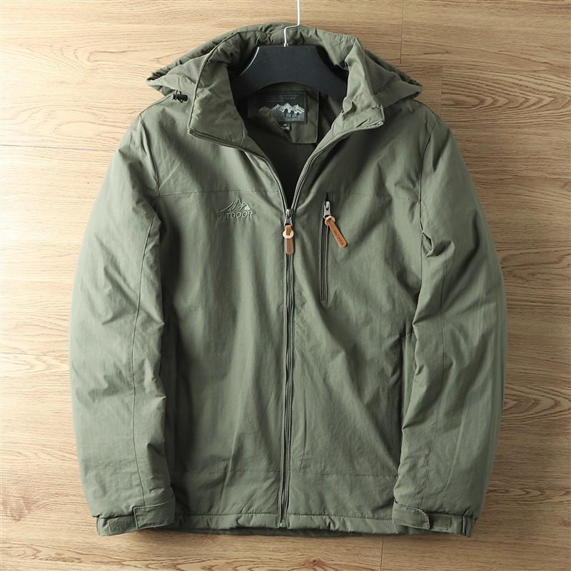 New Men's Outdoor Leisure Plus Velvet Thickened Workwear Jacket Windproof Waterproof Outdoor Mountaineering Suit