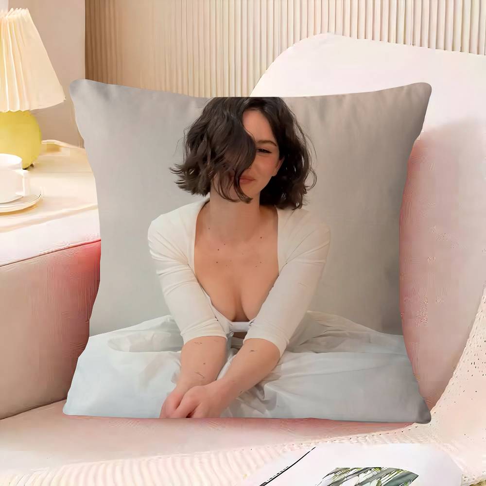 G-Gracie A-Abrams Pillow Case Square Cushion Cover Soft Plush Throw Pillowcase Living Room Sofa Bedroom Home Room Bed Car Decor