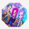 1PC Anime Idol Group Custom Name Automatic Open/Close, 8-Rib Durable Frame Compact Travel Umbrella for Men & Women D1222061