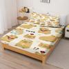 Capibara Cartoon Fitted Sheet For Children, Cute Digital Printing, Coverage, Baby Teenager With Sheets Cover, Elastic Bedding