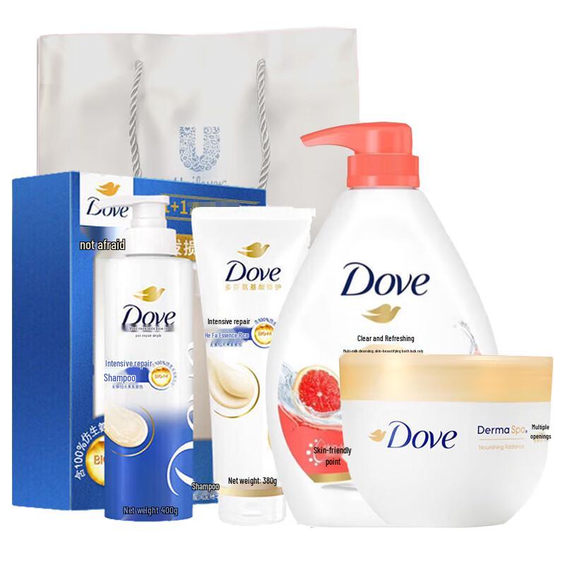 

Dove Intensive Care Hair, Body Wash & Lotion Gift Set