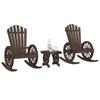 VidaXL Garden Lounge Set 3 Pcs, Seats with Backrest and Armrests, Furniture Set, Patio Terrace Furniture, Wood of 3207124