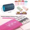 1 Stück Farbe Aluminiumkern Selbstklebende Haarwickler 5*9cm Reines Nylon Klettverschluss Rolle Selbsthaftend Styling Heiß Thermisch Volumen Lockenwickler