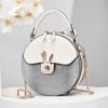Mini Shoulder Round Small Crossbody PU Round Tote Bag with Bottom Bunny Stylish NICOLE&DORIS Women's Bag, Handbag, Bag, 2-Way, Waterproof, Leather,