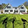 1pc Bird Garden Stake - Metal Silhouette Yard Sign with Stake for Garden Decor, Ideal for Halloween and Fall Decorations