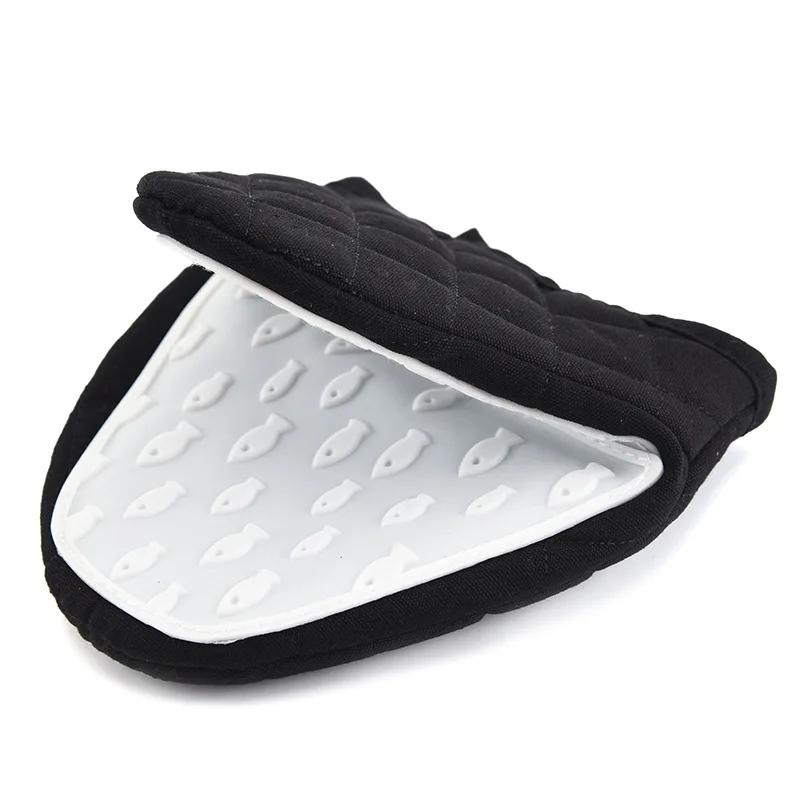 1pcs Silicone Anti-hot Anti-scalding Oven Gloves Mitts Clamp High Temperature Microwave Oven Handheld Warm Glove Kitchen Gadgets