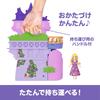 Mattel Disney Princess Rapunzel and the Tower Castle Mini Playset with 1 Mini Ages Purple JNJ28 (Stackable Series! Doll) Doll, 3+,