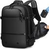 Men's 17-inch Expandable Waterproof Business Travel Backpack with Large Capacity and Vacuum Compression