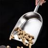 Large Capacity Flour Scoop Wide Opening Food Shovel Stainless Steel Ice Cube Shovel  Popcorn
