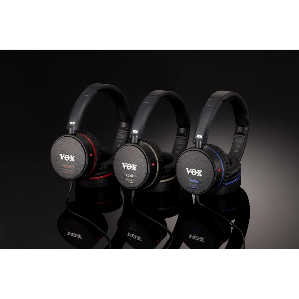 Headphones with Built-in VOX Bass Amplifier Plug In Directly To VGH-BASS Bass Ideal for Personal Practice Drive with Built-in Compressor